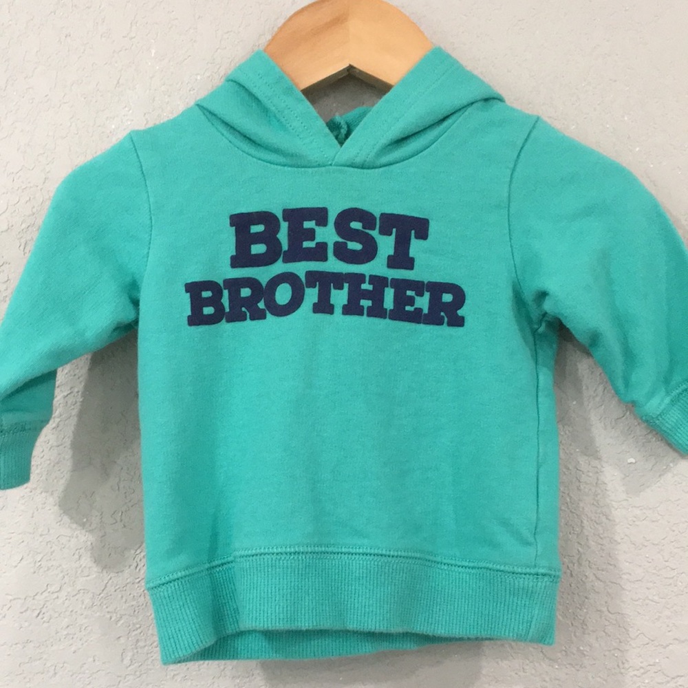 Carter's Teal 'Best Brother' Hoodie